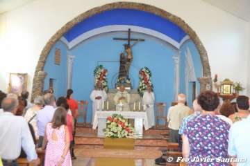Misa y procesión religiosa en Cazadores  (Foto Francisco Javier Santana)